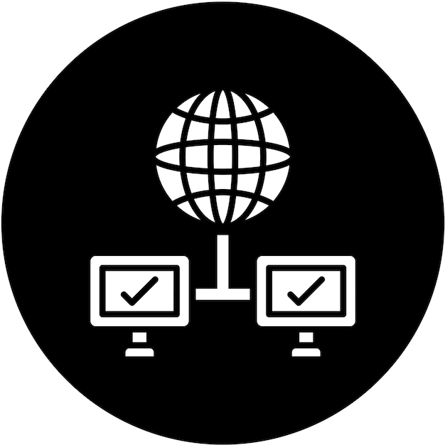 Estilo del icono de conexión de diseño vectorial