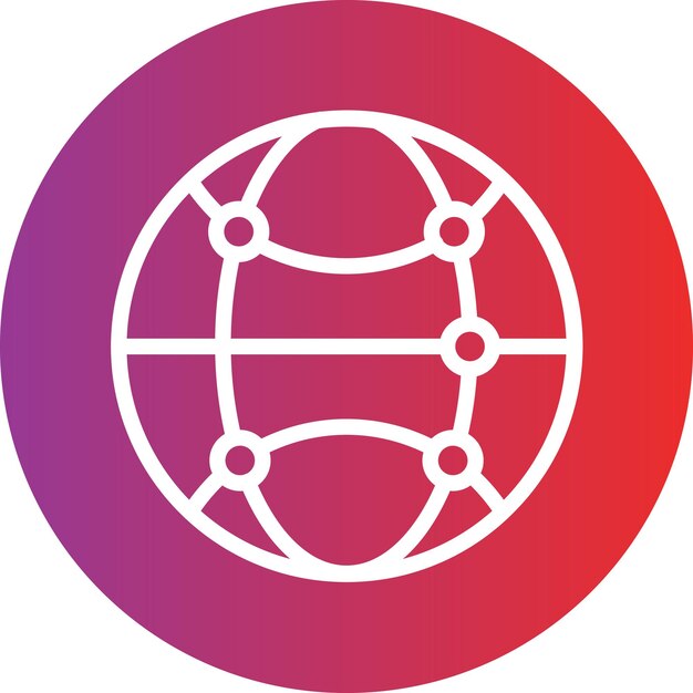 Estilo de icono de las conexiones de diseño vectorial