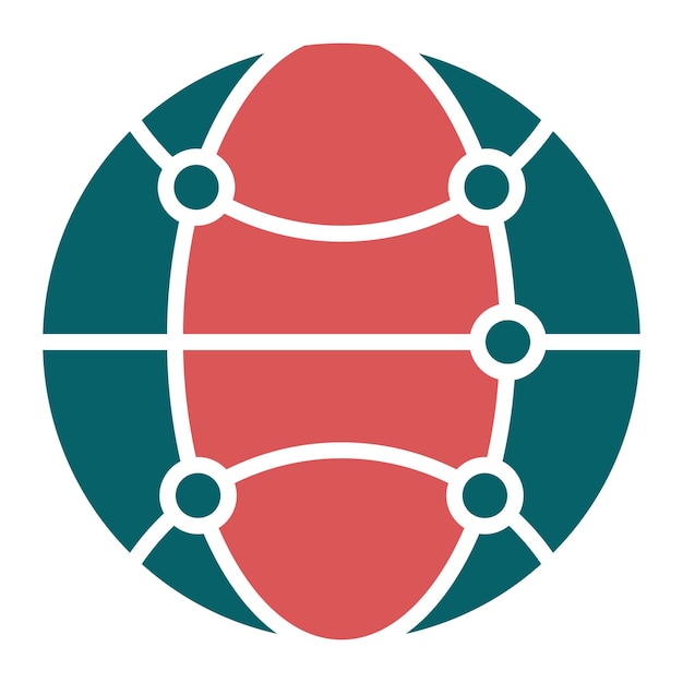 Estilo de icono de las conexiones de diseño vectorial