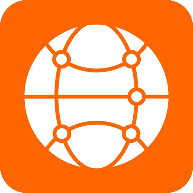 Estilo de icono de las conexiones de diseño vectorial