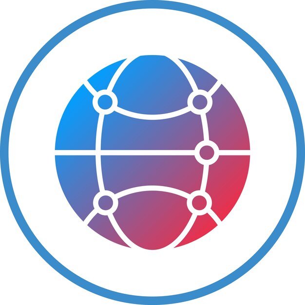 Estilo de icono de las conexiones de diseño vectorial