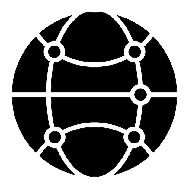 Estilo de icono de las conexiones de diseño vectorial