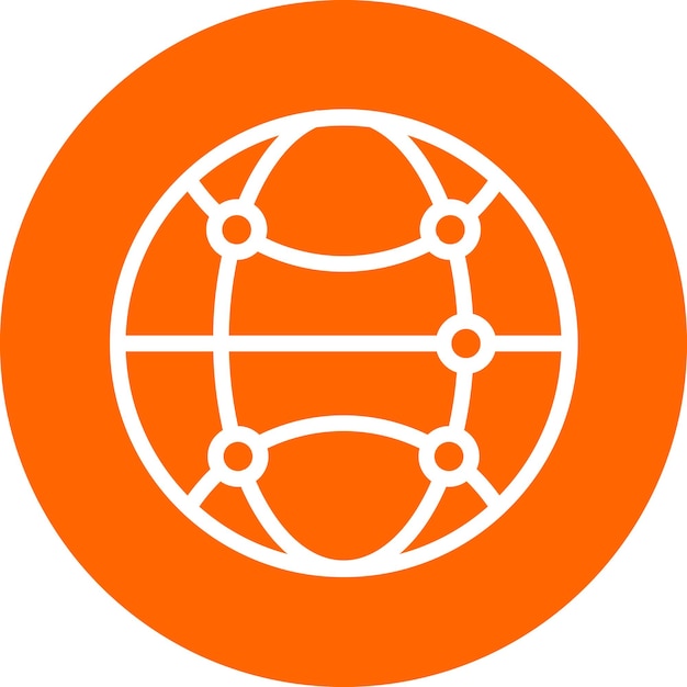 Estilo de icono de las conexiones de diseño vectorial