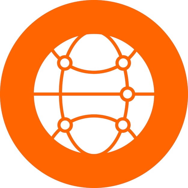 Estilo de icono de las conexiones de diseño vectorial