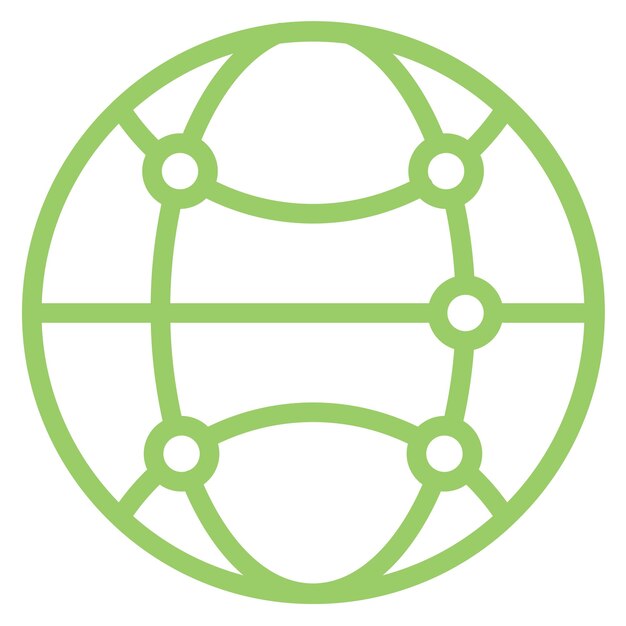 Estilo de icono de las conexiones de diseño vectorial