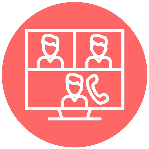 Estilo de icono de la conferencia de diseño vectorial