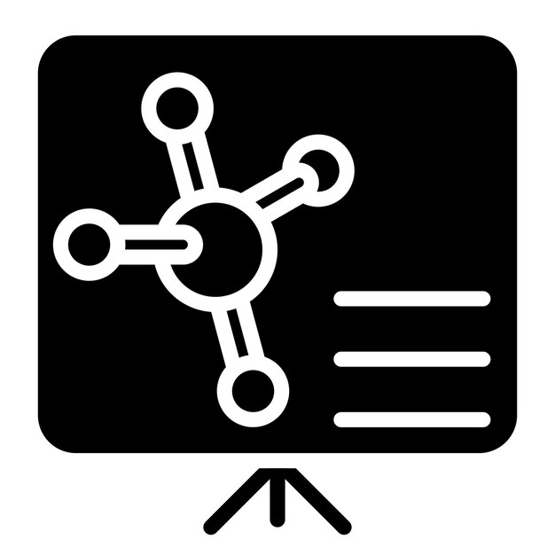 Estilo del icono de la conferencia de química