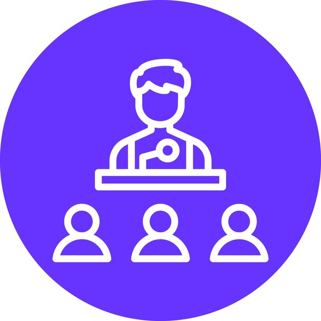 Estilo del icono de la conferencia