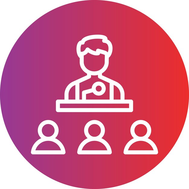 Estilo del icono de la conferencia