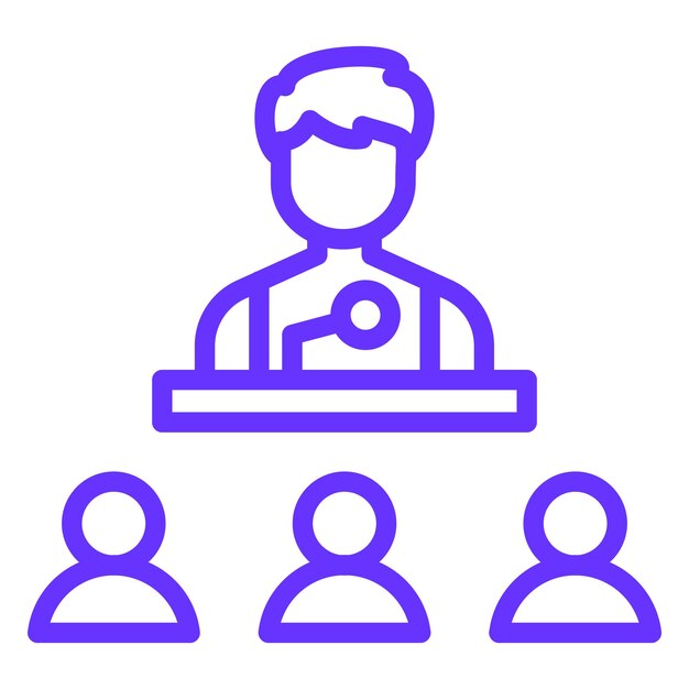 Estilo del icono de la conferencia