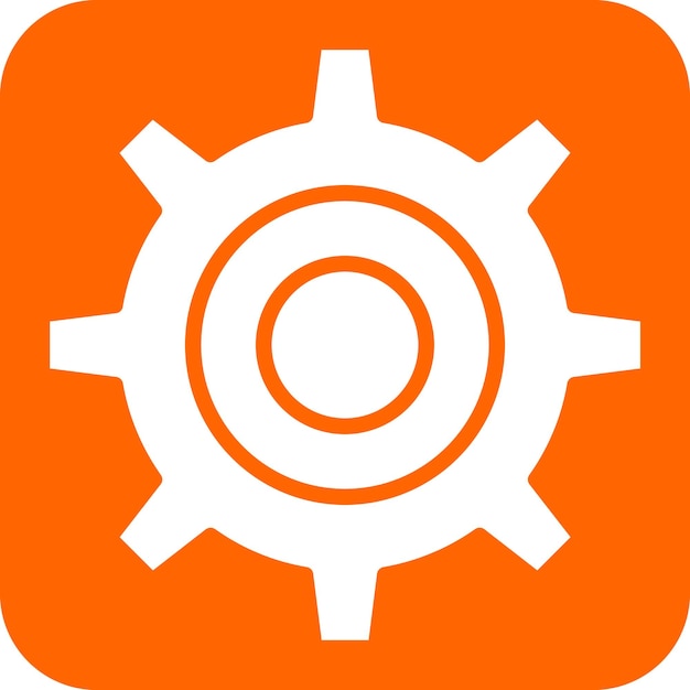 Estilo del icono de configuración del diseño vectorial