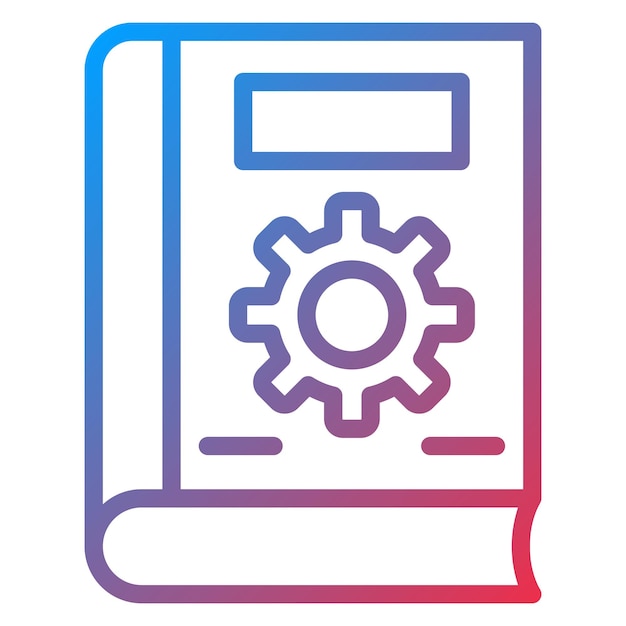 Estilo del icono de la configuración del libro
