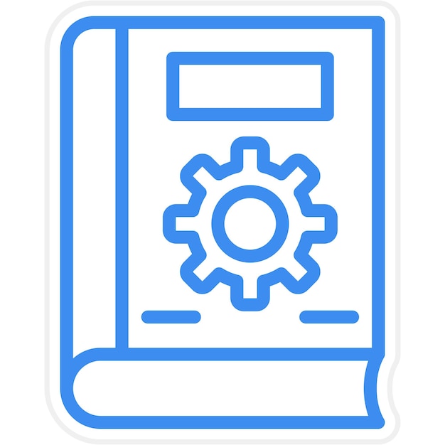 Estilo del icono de la configuración del libro