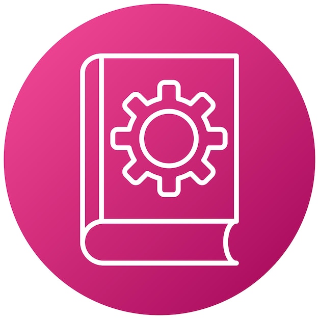 Estilo del icono de la configuración del libro