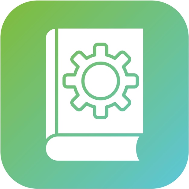 Estilo del icono de la configuración del libro