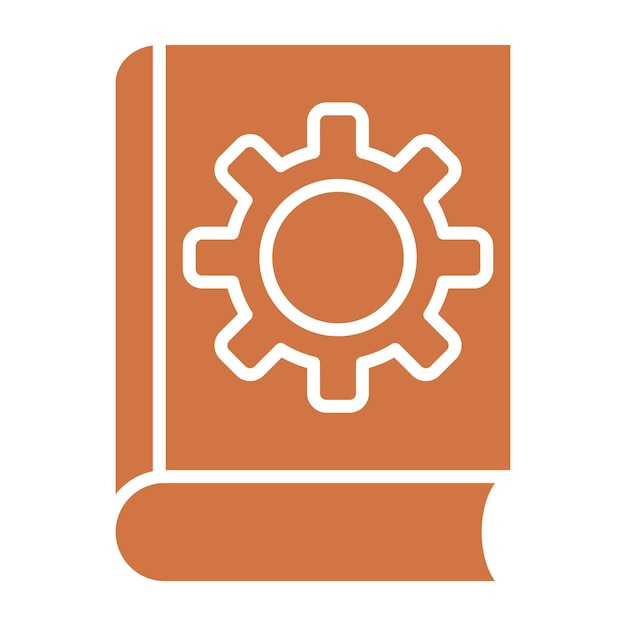 Estilo del icono de la configuración del libro