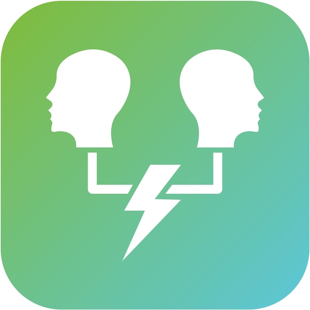 Estilo de icono de conflicto de diseño vectorial