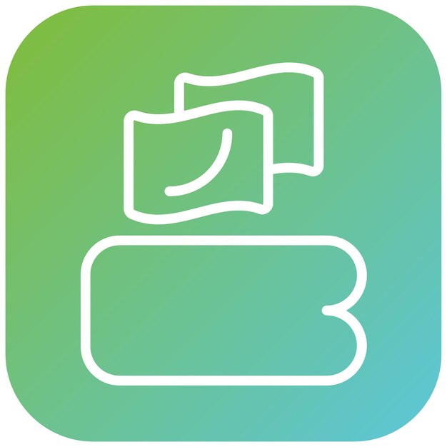 Estilo del icono del conjunto de camas de diseño vectorial
