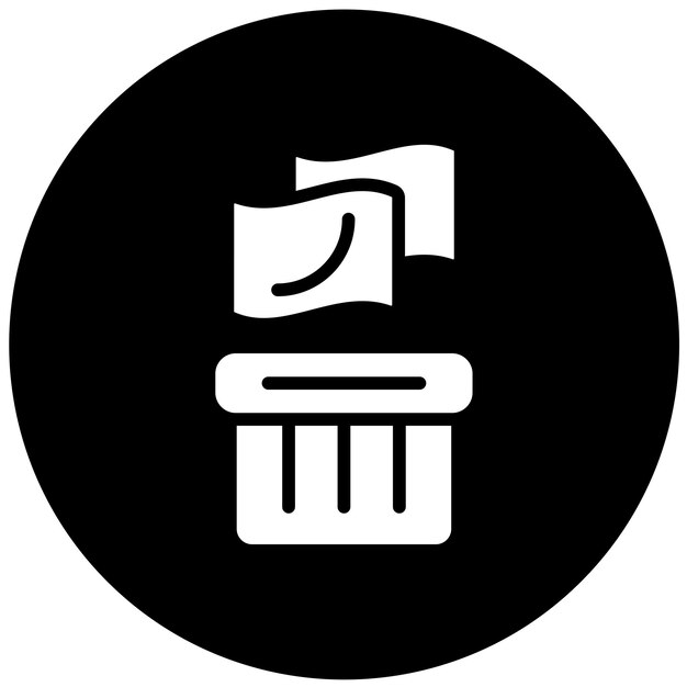 Estilo del icono del conjunto de camas de diseño vectorial