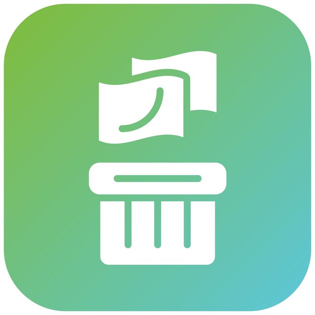 Estilo del icono del conjunto de camas de diseño vectorial