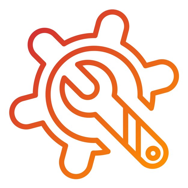 Estilo del icono del conjunto de herramientas de diseño vectorial