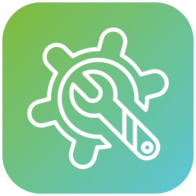 Estilo del icono del conjunto de herramientas de diseño vectorial
