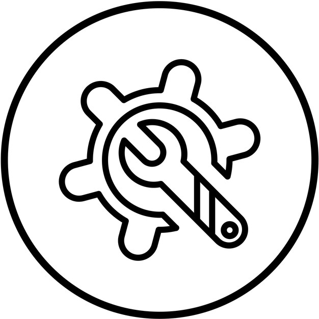 Estilo del icono del conjunto de herramientas de diseño vectorial