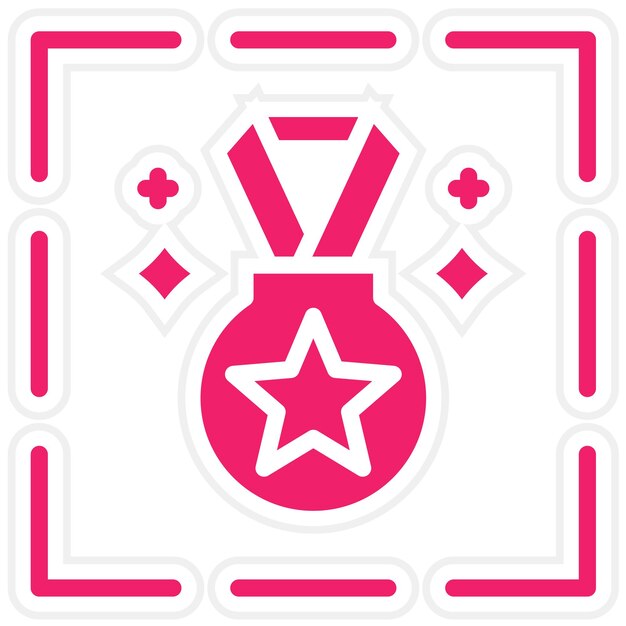 Estilo del icono de conmemoración del diseño vectorial
