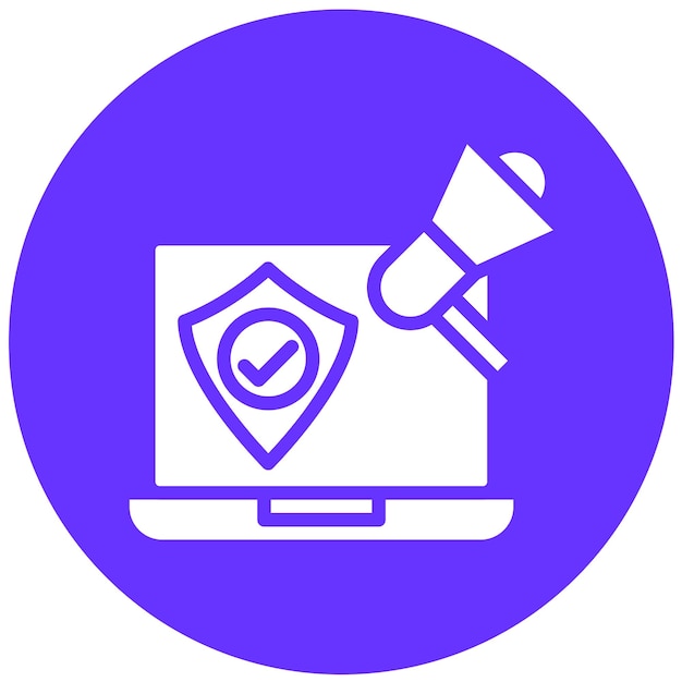 Estilo de icono de conocimiento de seguridad de diseño vectorial