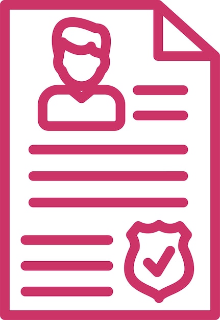 Estilo del icono de consentimiento de diseño vectorial