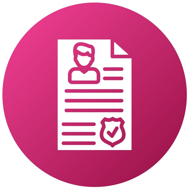 Estilo del icono de consentimiento de diseño vectorial
