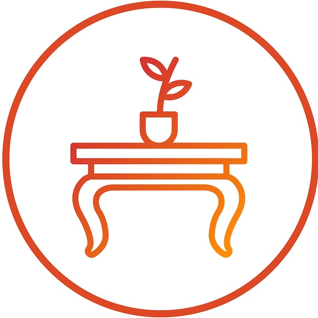 Estilo del icono de la consola de diseño vectorial de la tabla