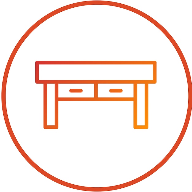 Estilo del icono de la consola de diseño vectorial de la tabla