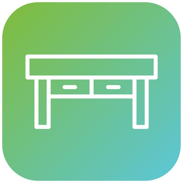 Estilo del icono de la consola de diseño vectorial de la tabla