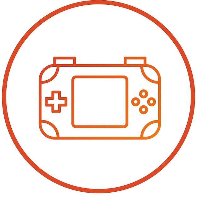 Estilo del icono de la consola de diseño vectorial