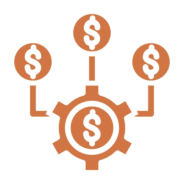 Estilo de icono de consolidación de deudas de diseño vectorial