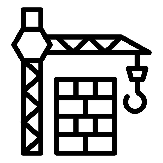 Estilo de icono de construcción de diseño vectorial