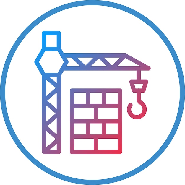 Estilo de icono de construcción de diseño vectorial