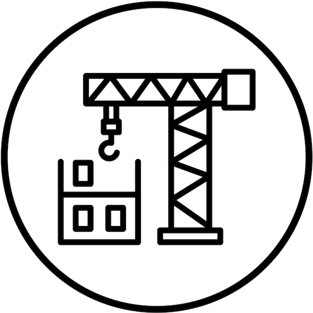 Estilo de icono de construcción de diseño vectorial