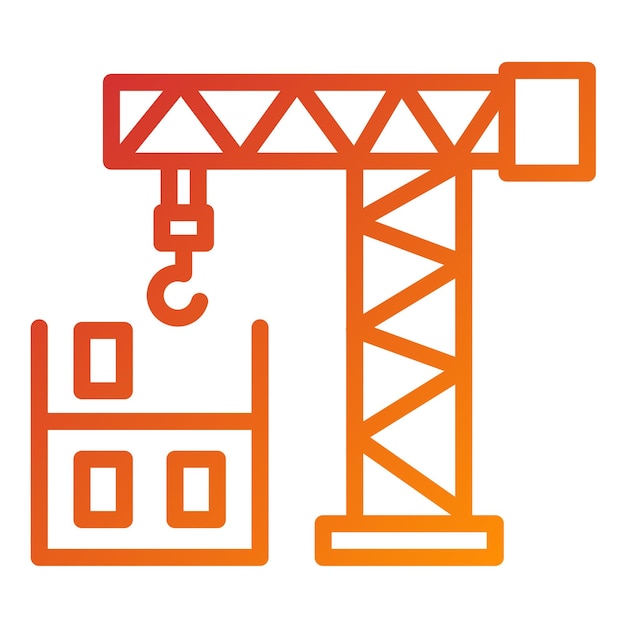 Estilo de icono de construcción de diseño vectorial