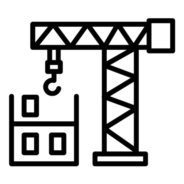 Estilo de icono de construcción de diseño vectorial