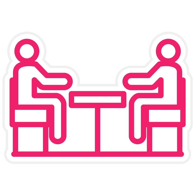 Estilo del icono de consulta de diseño vectorial