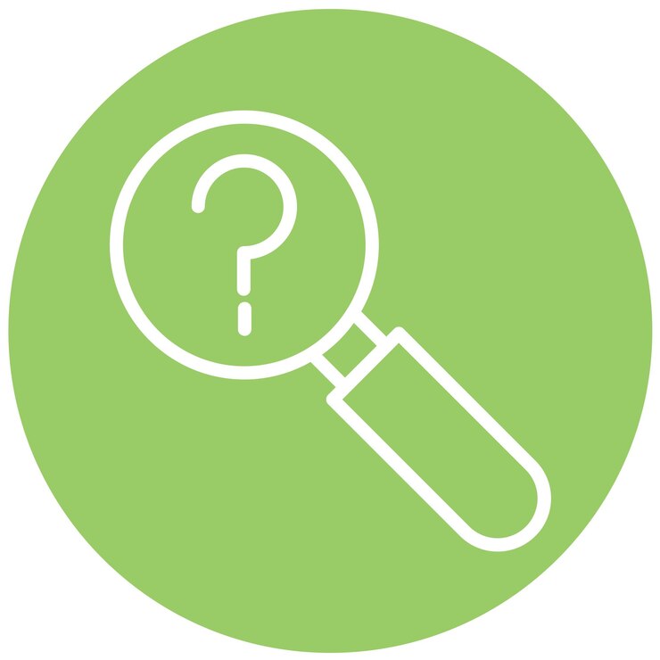 Vector estilo del icono de la consulta de diseño vectorial
