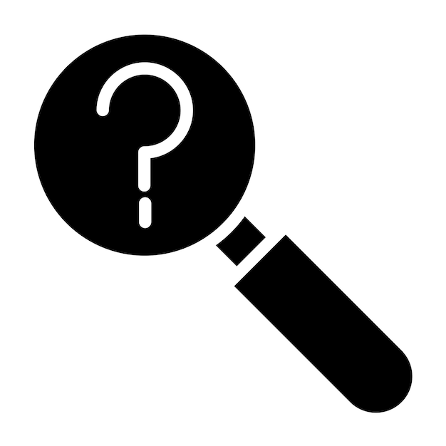 Estilo del icono de la consulta de diseño vectorial