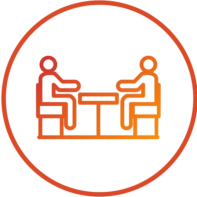 Estilo del icono de consulta de diseño vectorial