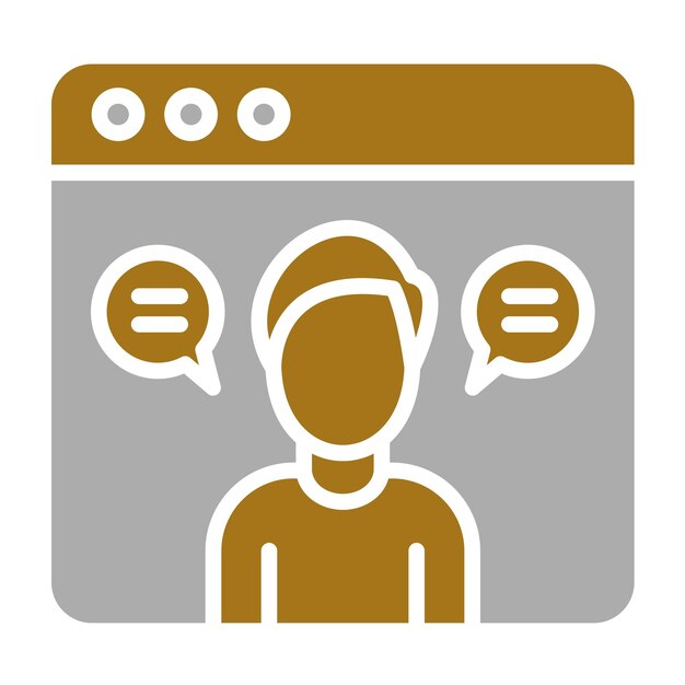 Estilo del icono de consulta de diseño vectorial