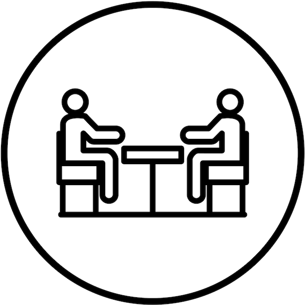 Estilo del icono de consulta de diseño vectorial