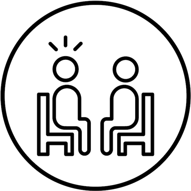 Estilo del icono de consulta de diseño vectorial