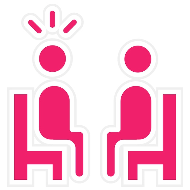Estilo del icono de consulta de diseño vectorial
