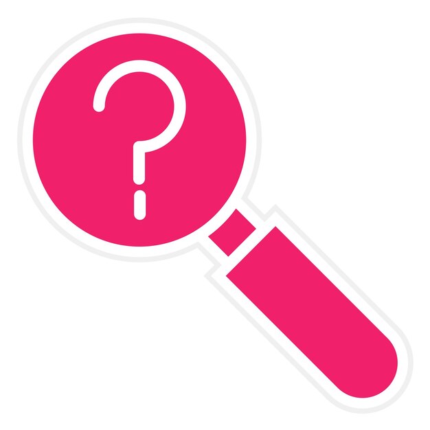 Estilo del icono de la consulta de diseño vectorial